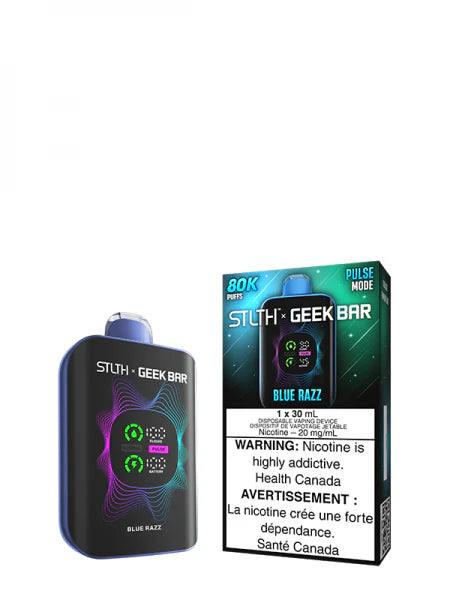 STLTH X GEEKBAR Blue Razz Disposable Vape – 80,000 Puffs