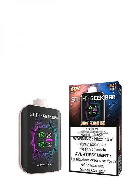STLTH X GEEKBAR Juicy Peach Ice Disposable Vape – 80,000 Puffs