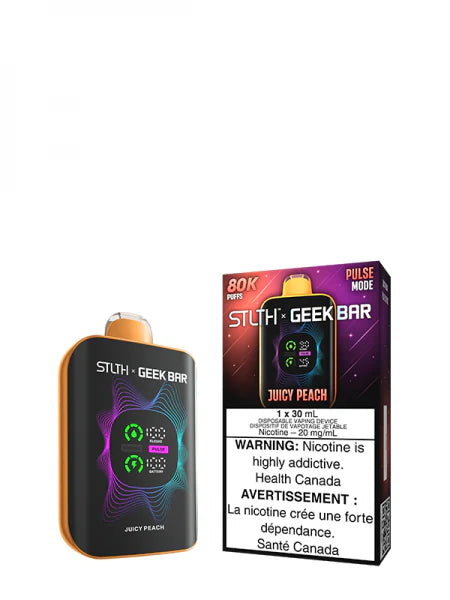 STLTH X GEEKBAR Juicy Peach Disposable Vape – 80,000 Puffs
