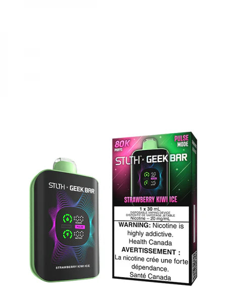 STLTH X GEEKBAR Strawberry Kiwi Ice Disposable Vape – 80,000 Puffs