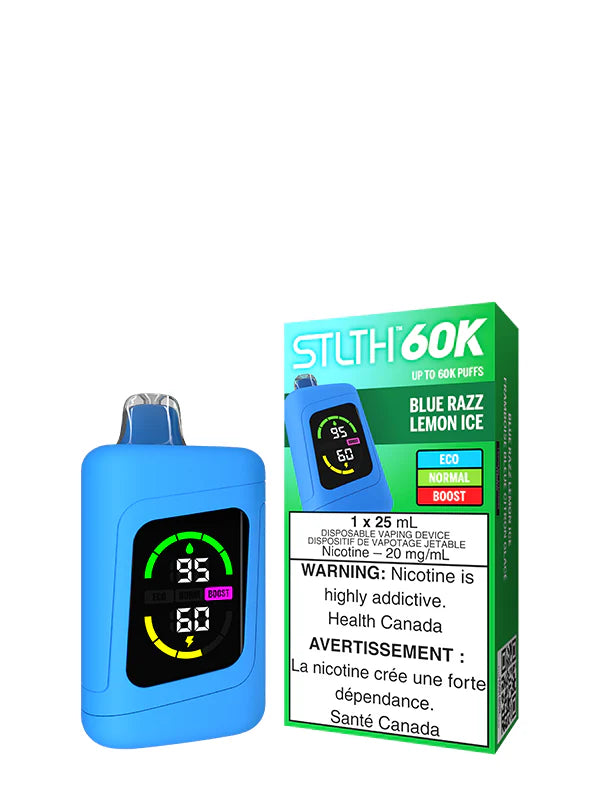STLTH 60K Blue Razz Lemon Ice Disposable Vape – 60,000 Puffs