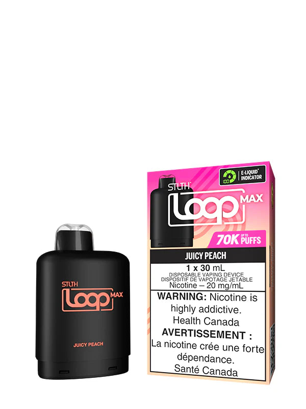 STLTH Loop Max Juicy Peach Pods – 70,000 Puffs