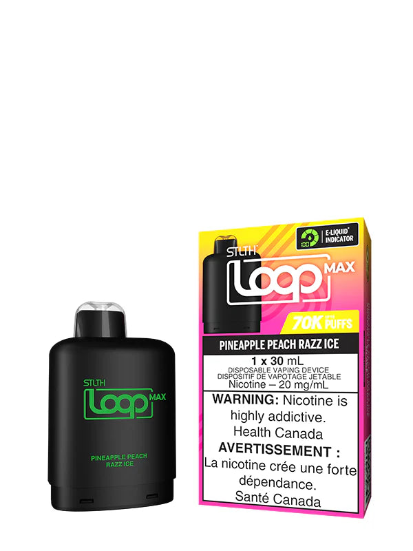 STLTH Loop Max Pineapple Peach Razz Ice Pods – 70,000 Puffs